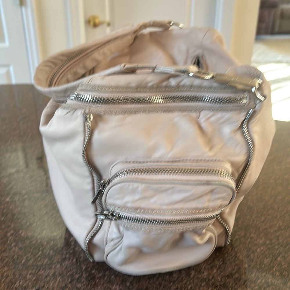 ALEXANDER WANG JANE PINK SILVER LEATHER BAG - Picture 3 of 16